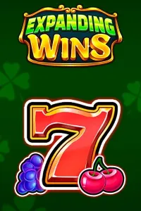 expanding wins slot logo