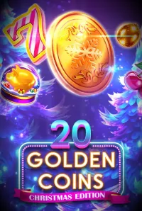 20 golden coins christmas edition slot logo